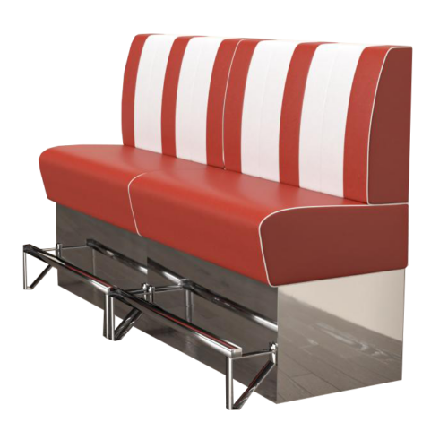 American bar sofa 1,2m red